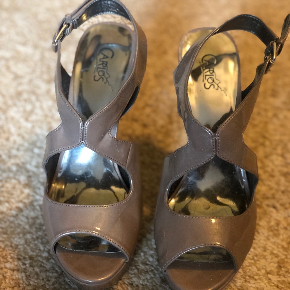 Tan Carlos Santana Heels - Size 7.5